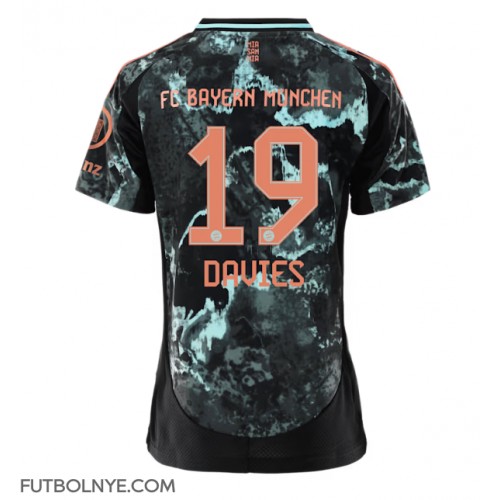 Camiseta Bayern Munich Alphonso Davies #19 Visitante Equipación para mujer 2024-25 manga corta